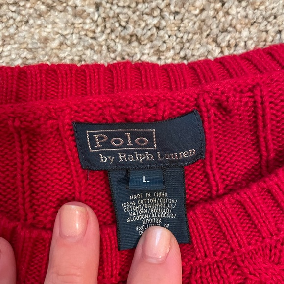 Red Ralph Lauren Boys Sweater - Picture 2 of 2